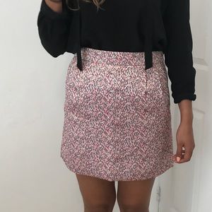 10 / J crew pink metallic skirt NWT